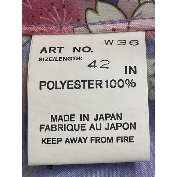 Juguemh Womens Purple Polyester Floral Kimono Robe With Belt Size 42 - Picture 8 of 9